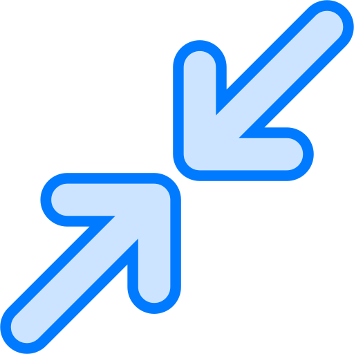 Minimize Generic Blue icon