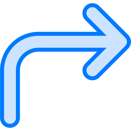 Turn right Generic Blue icon