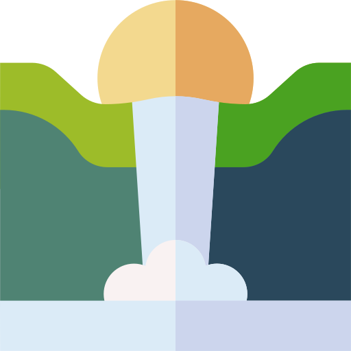cascata Basic Rounded Flat icona