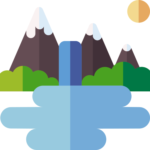 호수 Basic Rounded Flat icon