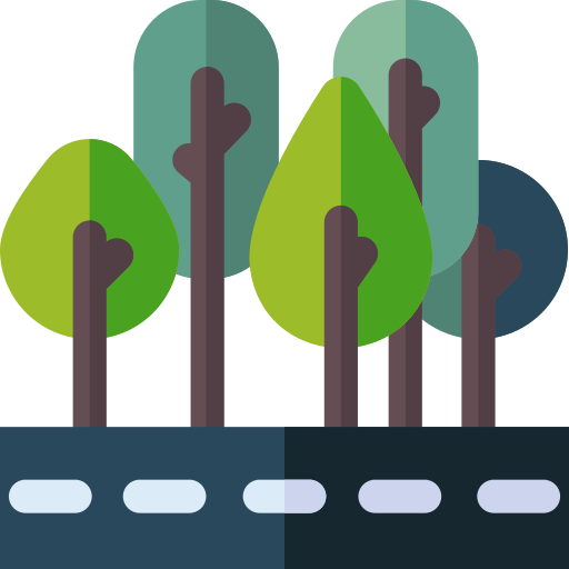 Road Basic Rounded Flat icon