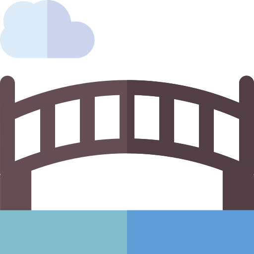 Bridge Basic Rounded Flat icon