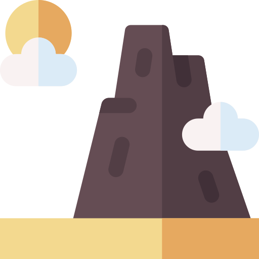 Mountain Basic Rounded Flat icon