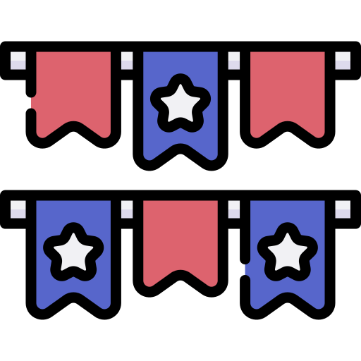banderines Special Lineal color icono
