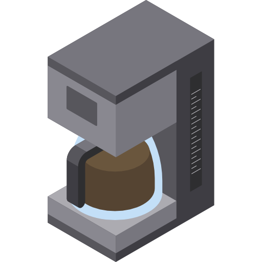 macchina per il caffè Isometric Flat icona