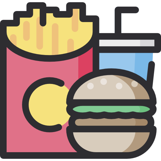comida chatarra Special Lineal color icono