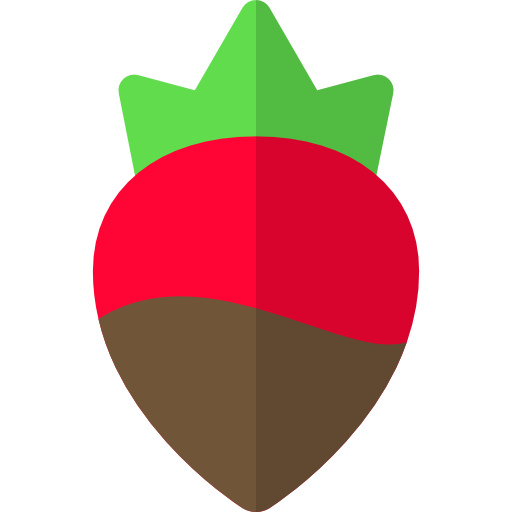 Strawberry Basic Rounded Flat icon