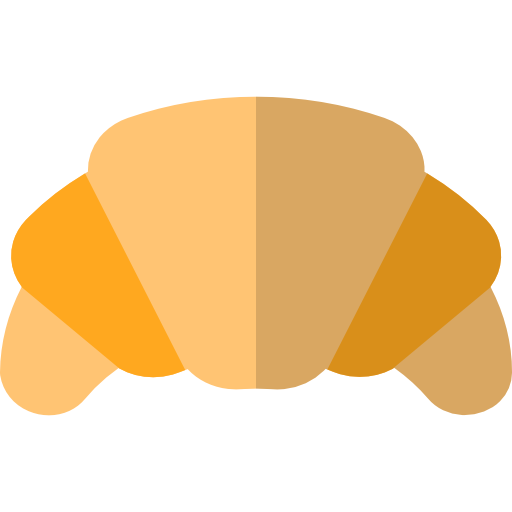 크로와상 Basic Rounded Flat icon