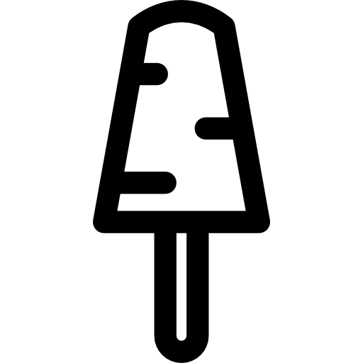 lód na patyku Basic Rounded Lineal ikona