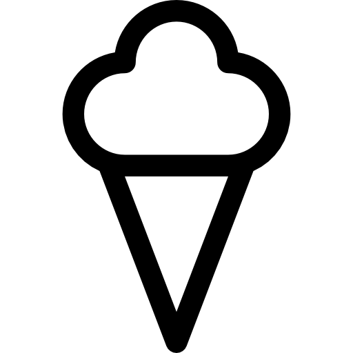 sorvete Basic Rounded Lineal Ícone