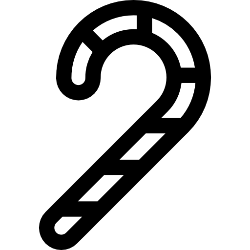 キャンディケイン Basic Rounded Lineal icon
