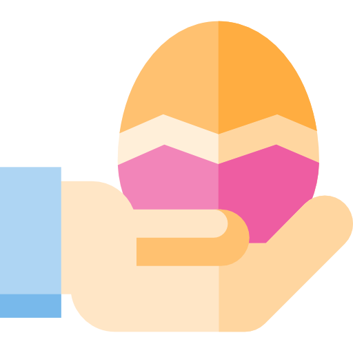 부활절 달걀 Basic Straight Flat icon