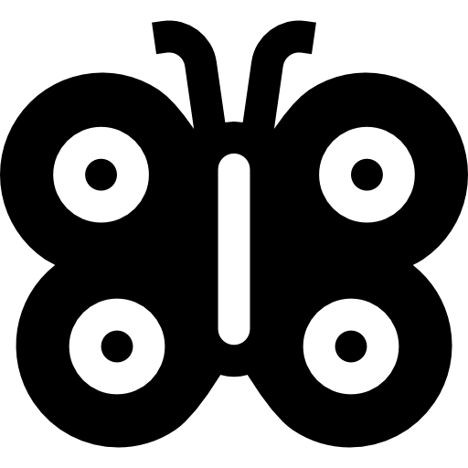 mariposa Basic Straight Filled icono