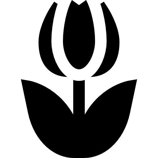 tulipe Basic Straight Filled Icône