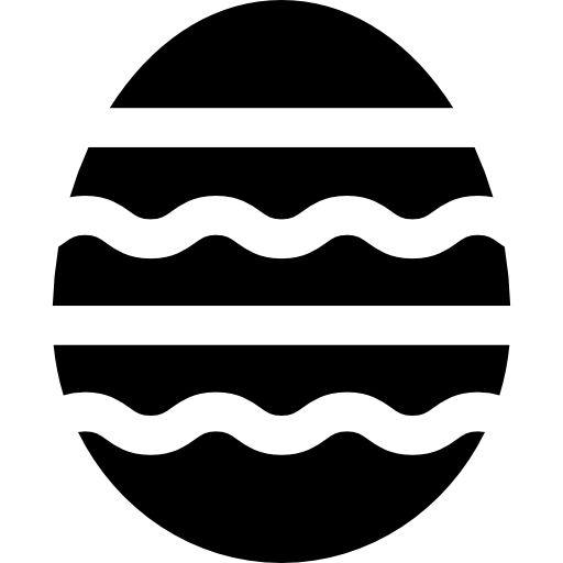 huevo de pascua Basic Straight Filled icono