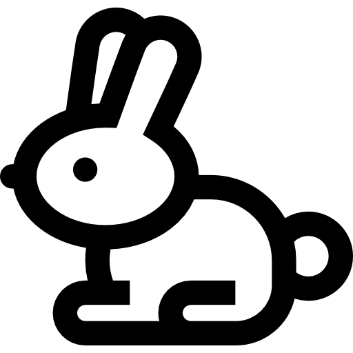 Easter bunny Basic Straight Lineal icon