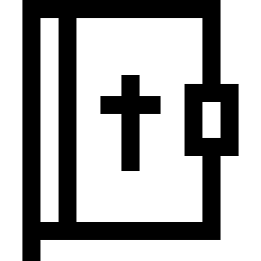 biblia Basic Straight Lineal ikona
