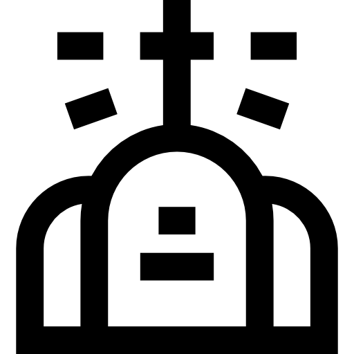 Cemetery Basic Straight Lineal icon