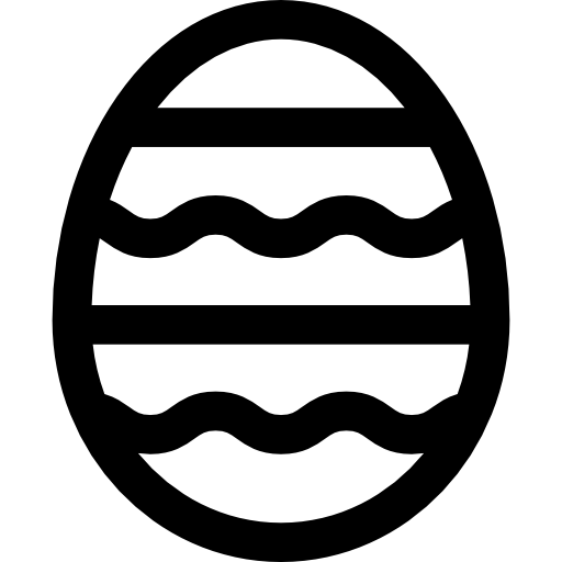 ovos de pascoa Basic Straight Lineal Ícone