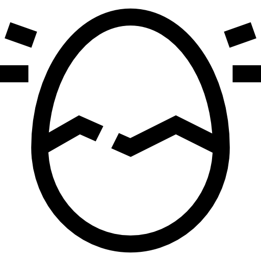 huevo de pascua Basic Straight Lineal icono
