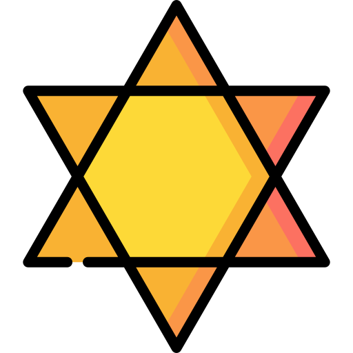 estrella de david Special Lineal color icono