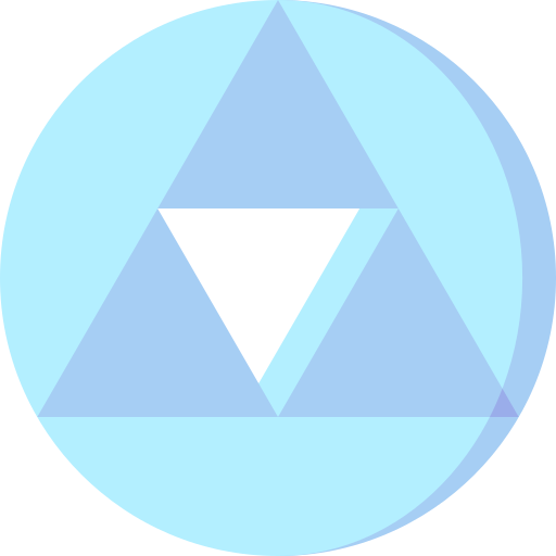 triángulo en círculo Special Flat icono