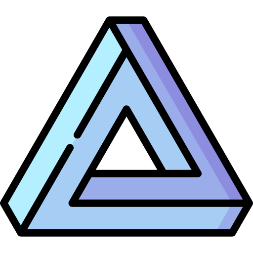 triangolo di penrose Special Lineal color icona
