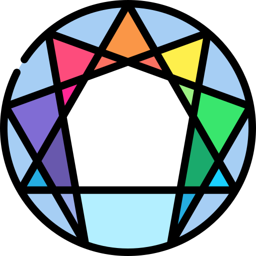 enneagramma Special Lineal color icona