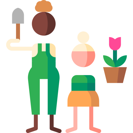 Gardening Puppet Characters Flat icon