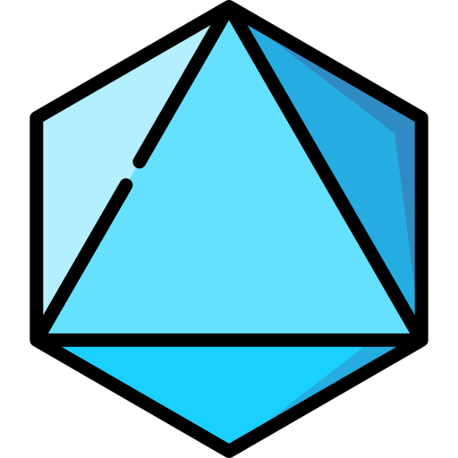 icosaedro Special Lineal color icono