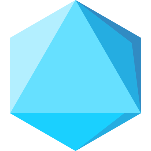 icosaedro Special Flat Ícone