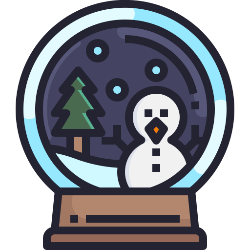 globo de nieve Justicon Lineal Color icono