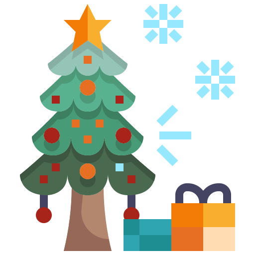 Рождественская елка Justicon Flat иконка