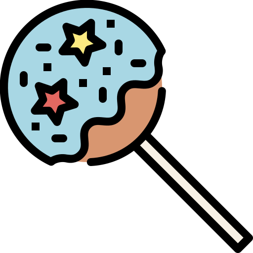 Cake pop Generic Outline Color icon
