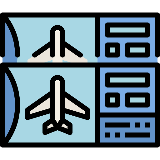 Boarding pass Generic Outline Color icon