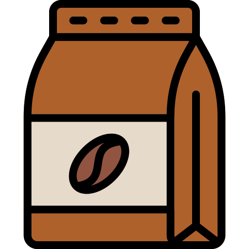 bolsa de café Generic Outline Color icono