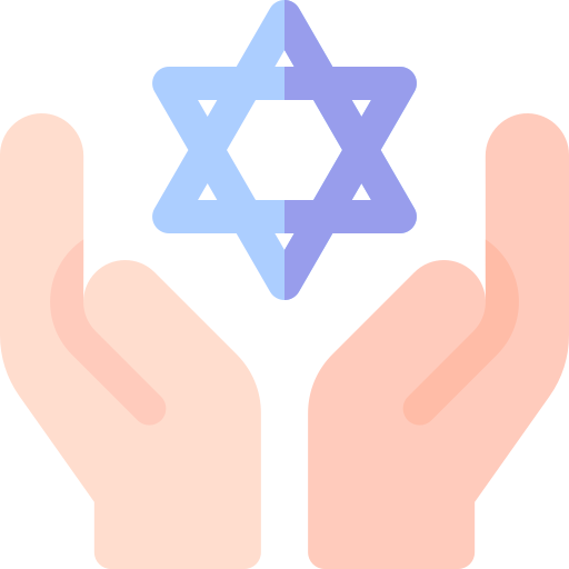 żydowski Basic Rounded Flat ikona