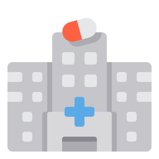 ziekenhuis itim2101 Flat icoon