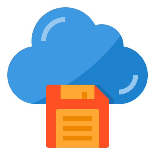 archiviazione cloud itim2101 Flat icona