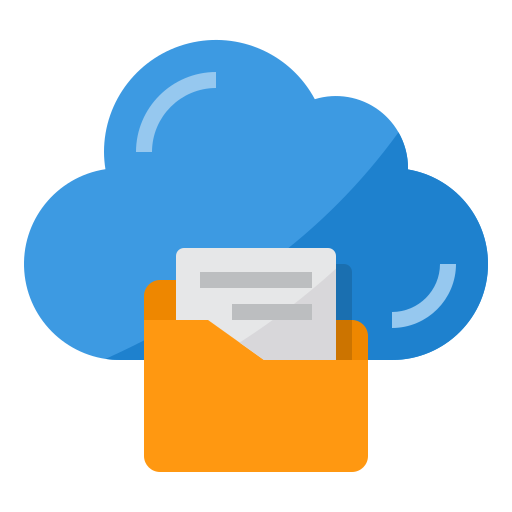Cloud folder itim2101 Flat icon