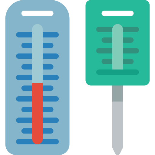 Thermometers Basic Miscellany Flat icon