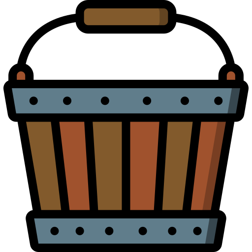 버킷 Basic Miscellany Lineal Color icon