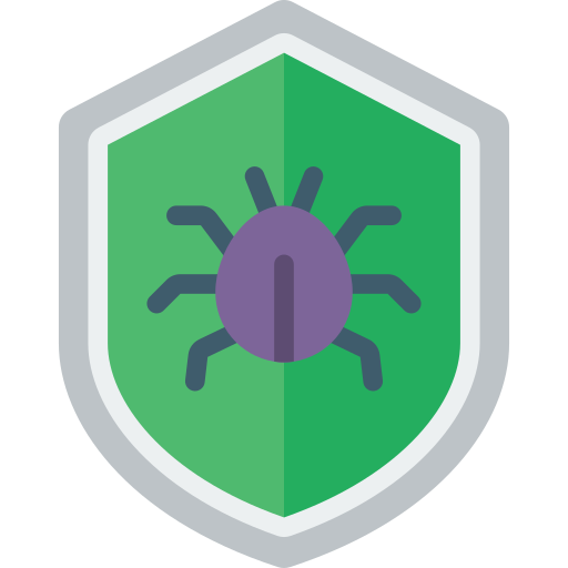 Anti virus shield Basic Miscellany Flat icon