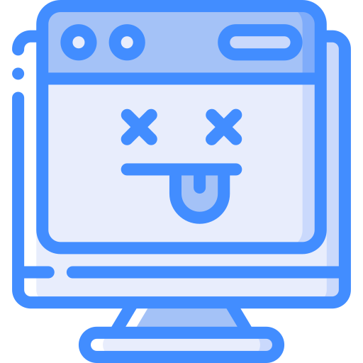 desktop-computer Basic Miscellany Blue icon