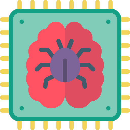 chip de computadora Basic Miscellany Flat icono