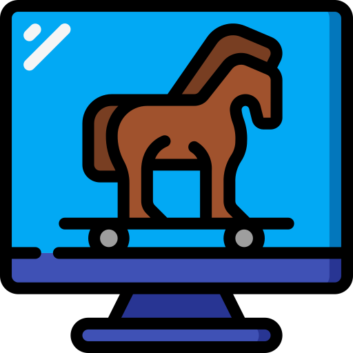 caballo de troya Basic Miscellany Lineal Color icono