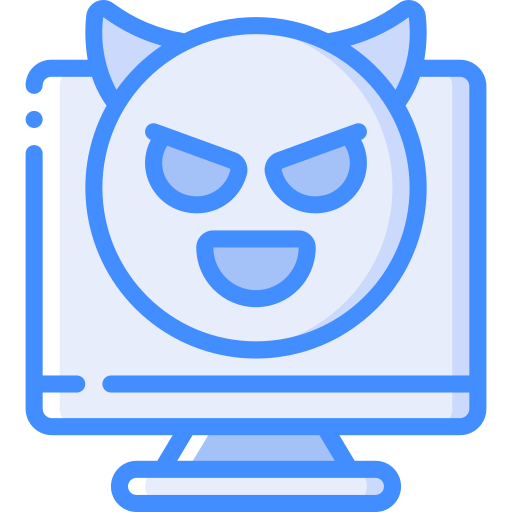 desktop-computer Basic Miscellany Blue icon