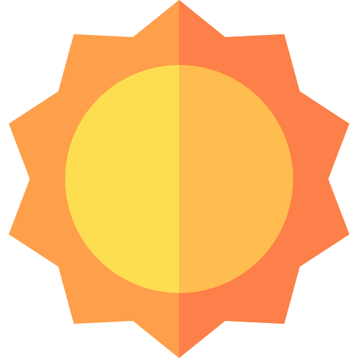 Sun Basic Straight Flat icon