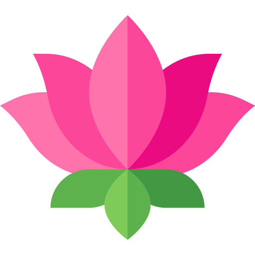 flor de lotus Basic Straight Flat Ícone