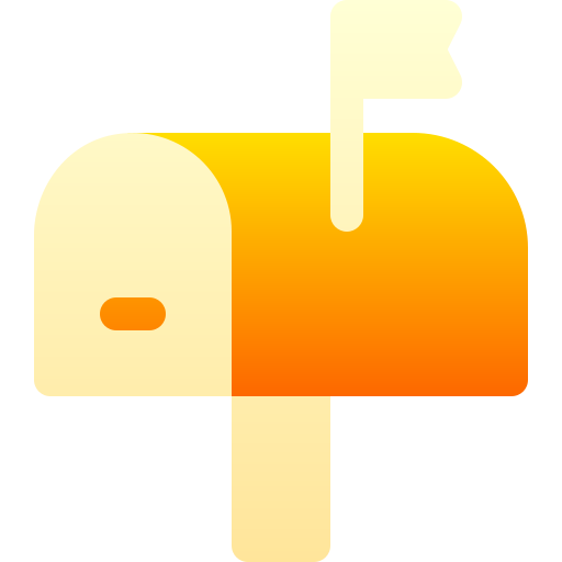 Mailbox Basic Gradient Gradient icon